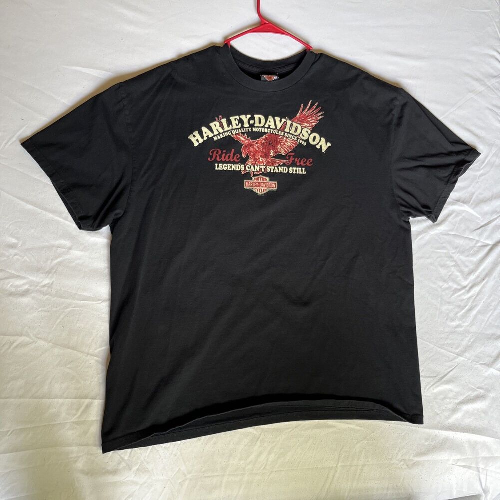 Harley Davidson T Shirt Mens 3XL San Diego CA Black Ride Free Authentic 2010